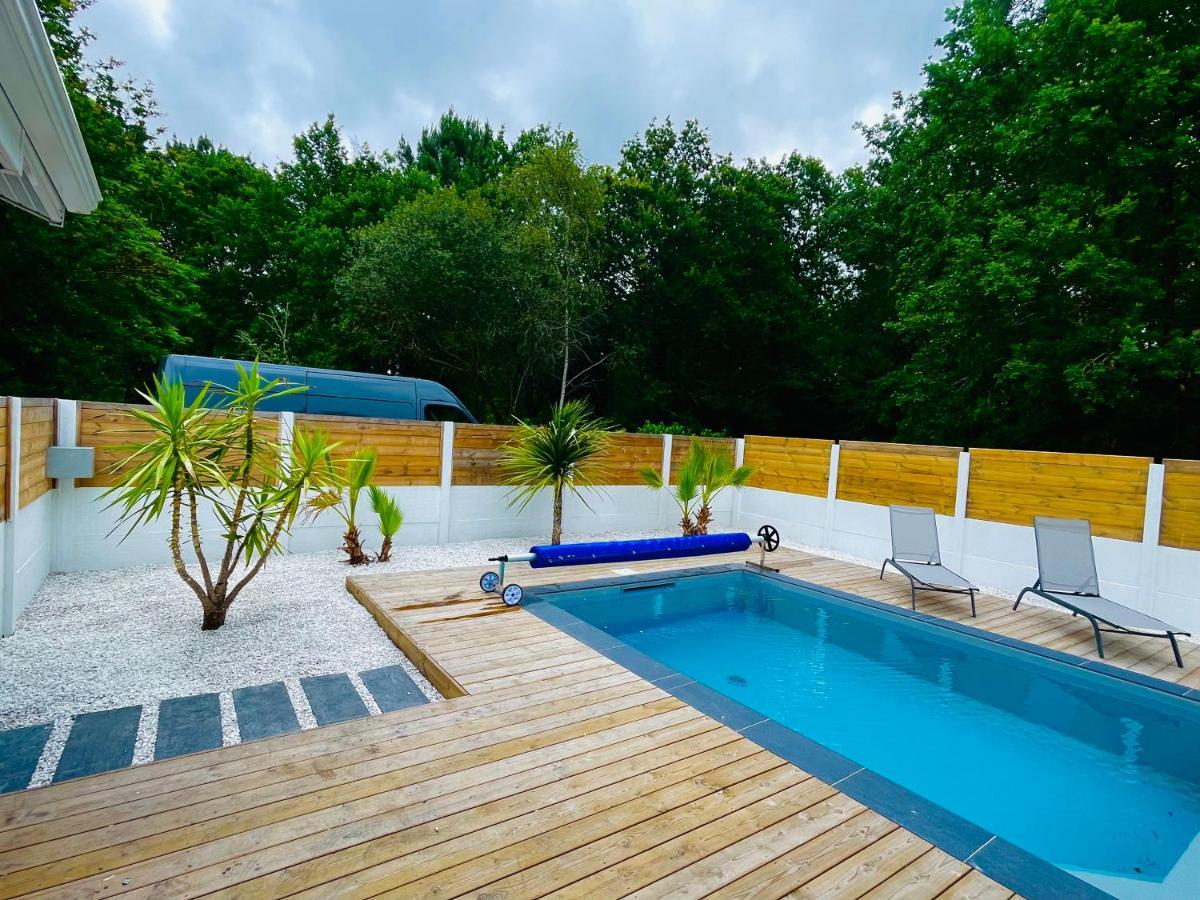 Maison A Biscarrosse Avec Piscine Et Jacuzzi Extérieur photo